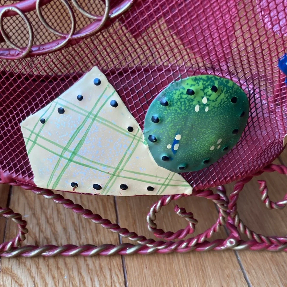 Metal Patchwork Sleigh Centerpiece - Picture 5 of 10